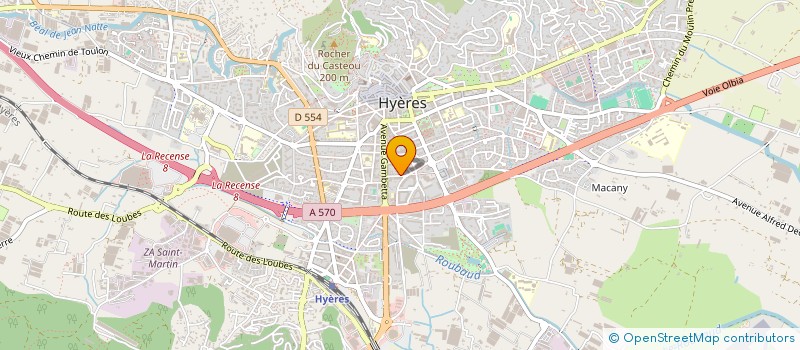 localisation de l'entreprise SELARL PHARMACIE FABRE à HYERES