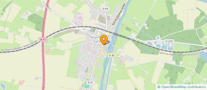 localisation de l'entreprise SELARL PHARMACIE FLOTTE  NOYEN-SUR-SARTHE