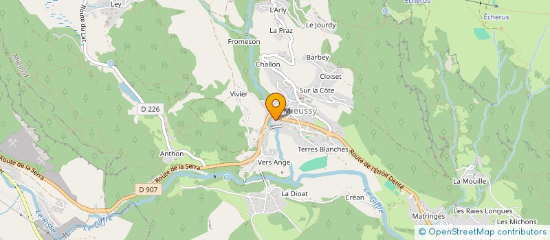 localisation de l'entreprise SELARL PHARMACIE GARNIER  MIEUSSY