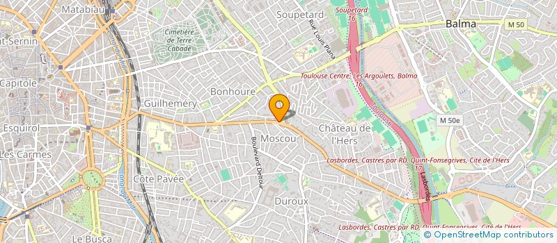 localisation de l'entreprise SELARL PHARMACIE GAUSSIN-COSSET à TOULOUSE