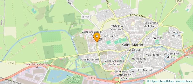 localisation de l'entreprise SELARL PHARMACIE GOMBERT à SAINT-MARTIN-DE-CRAU