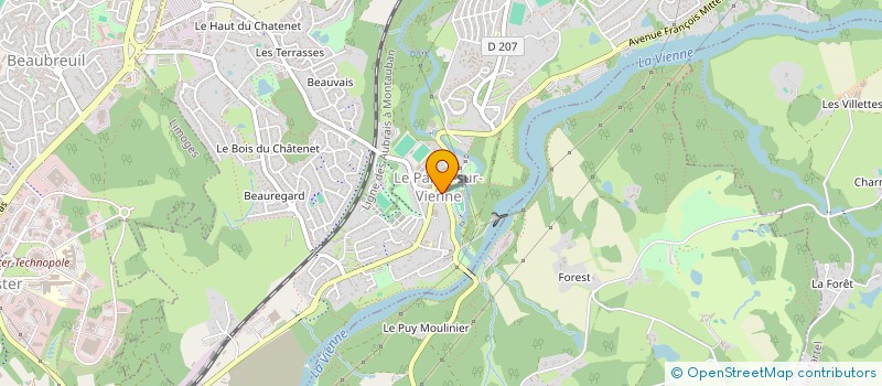 localisation de l'entreprise SELARL PHARMACIE GONCALVES  LE PALAIS-SUR-VIENNE