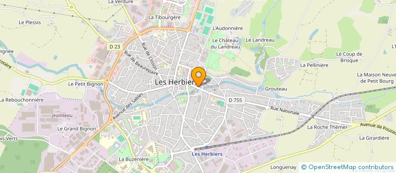 localisation de l'entreprise SELARL PHARMACIE GRAN  LES HERBIERS