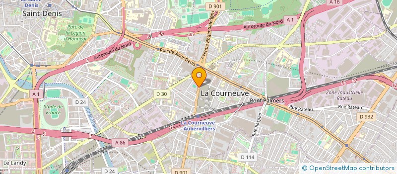 localisation de l'entreprise SELARL PHARMACIE KHODABOCUS à LA COURNEUVE