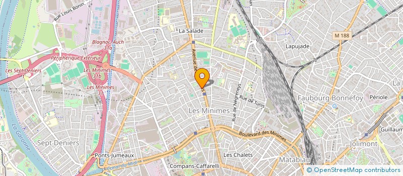 localisation de l'entreprise SELARL PHARMACIE LAPALU à TOULOUSE