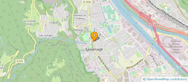 localisation de l'entreprise SELARL PHARMACIE LAPIERRE  SASSENAGE