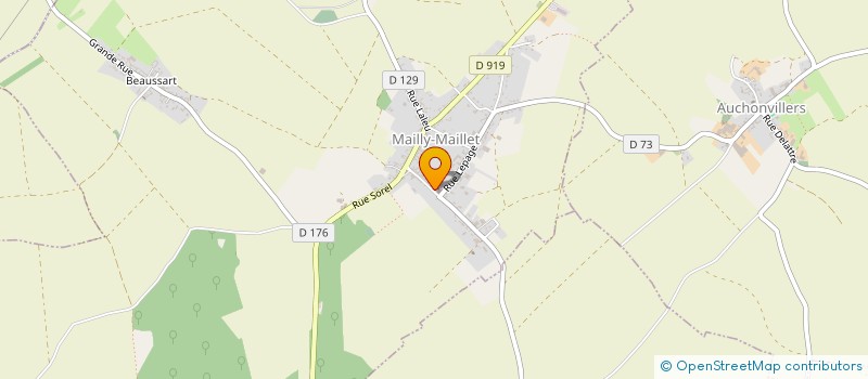 localisation de l'entreprise SELARL PHARMACIE LECLERCQ à MAILLY-MAILLET
