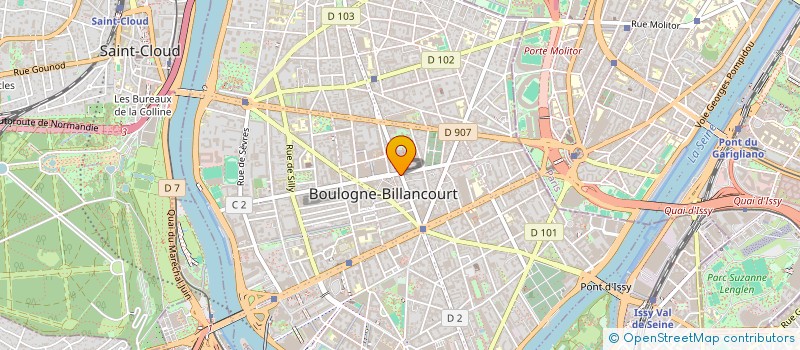 localisation de l'entreprise SELARL PHARMACIE LETESSE  BOULOGNE-BILLANCOURT