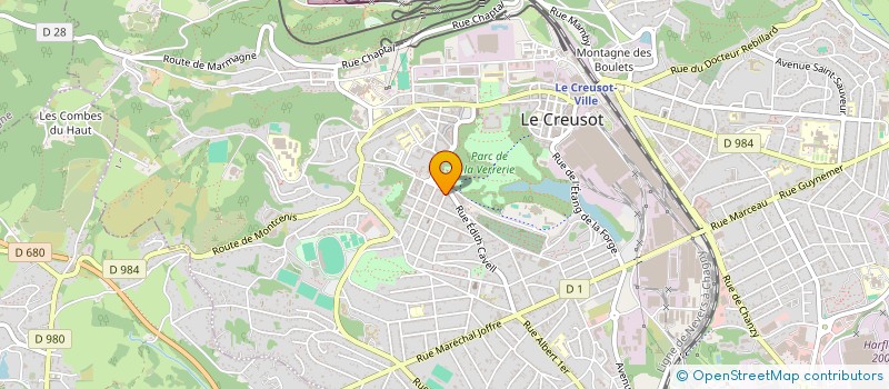localisation de l'entreprise SELARL PHARMACIE LIODENOT-GODEFROY à LE CREUSOT