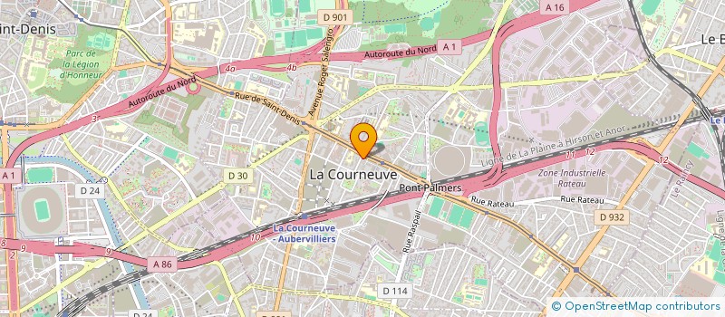 localisation de l'entreprise SELARL PHARMACIE MAFRANC à LA COURNEUVE