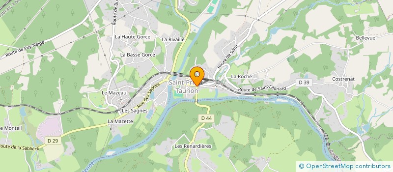 localisation de l'entreprise SELARL PHARMACIE MARQUET BAKELAND à SAINT-PRIEST-TAURION