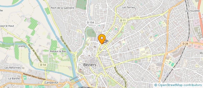 localisation de l'entreprise SELARL PHARMACIE MEDITERRANEE  BEZIERS