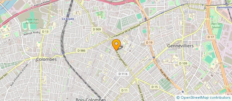 localisation de l'entreprise SELARL PHARMACIE MONTAGNY à BOIS-COLOMBES