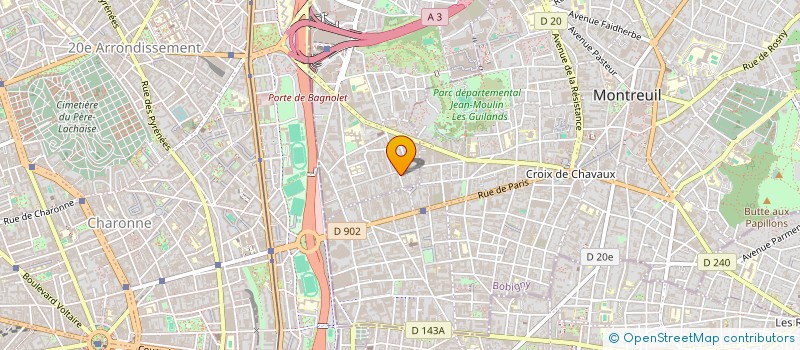 localisation de l'entreprise SELARL PHARMACIE MOTIO KAMGA à BAGNOLET
