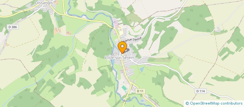 localisation de l'entreprise SELARL PHARMACIE NICOLAS  L'ISLE-SUR-SEREIN