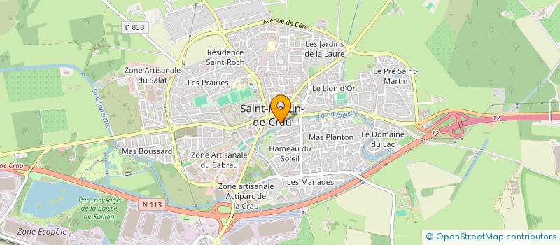 localisation de l'entreprise SELARL PHARMACIE NICOLAU-SABADIE à SAINT MARTIN DE CRAU