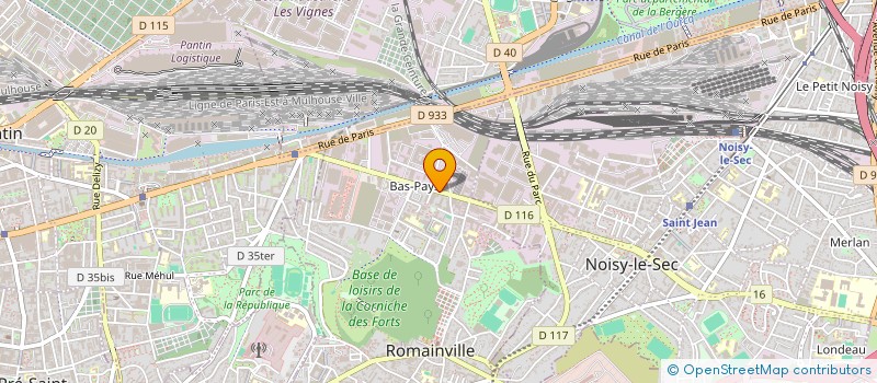 localisation de l'entreprise SELARL PHARMACIE PADDOCK  ROMAINVILLE