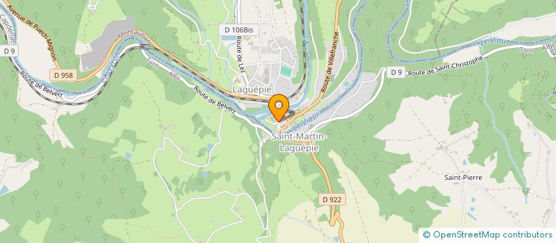 localisation de l'entreprise SELARL PHARMACIE PALOBART  LAGUEPIE