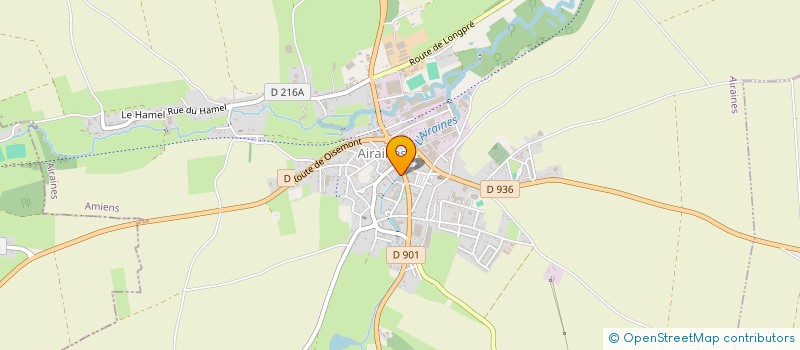 localisation de l'entreprise SELARL PHARMACIE PHILIPPE GRATPANCHE  AIRAINES