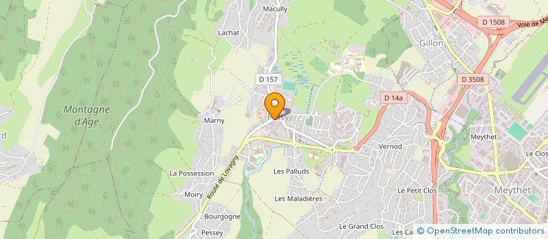 localisation de l'entreprise SELARL PHARMACIE POISY CENTRE  POISY