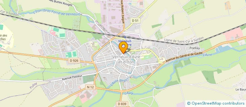 localisation de l'entreprise SELARL PHARMACIE PRINCIPALE VESQUES  VERNEUIL D'AVRE ET D'ITON