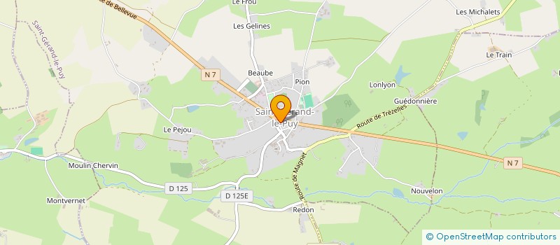 localisation de l'entreprise SELARL PHARMACIE RABOISSON  SAINT-GERAND-LE-PUY