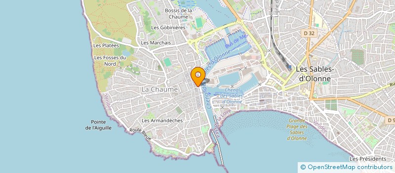 localisation de l'entreprise SELARL PHARMACIE RIOLI LA CHAUME à LES SABLES D'OLONNE