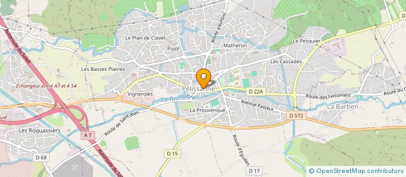 localisation de l'entreprise SELARL PHARMACIE ROBIN  PELISSANNE