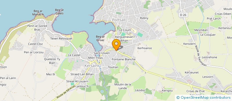 localisation de l'entreprise SELARL PHARMACIE ROUDAUT-LE GALL  PLOUDALMEZEAU