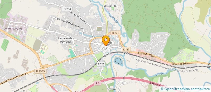 localisation de l'entreprise SELARL PHARMACIE SADAILLAN  LE MUY