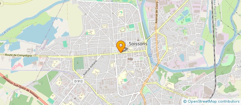 localisation de l'entreprise SELARL PHARMACIE SAINT-CHRISTOPHE  SOISSONS