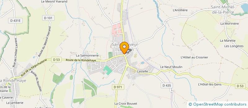 localisation de l'entreprise SELARL PHARMACIE SAINT SAUVEURAISE  SAINT-SAUVEUR-VILLAGES