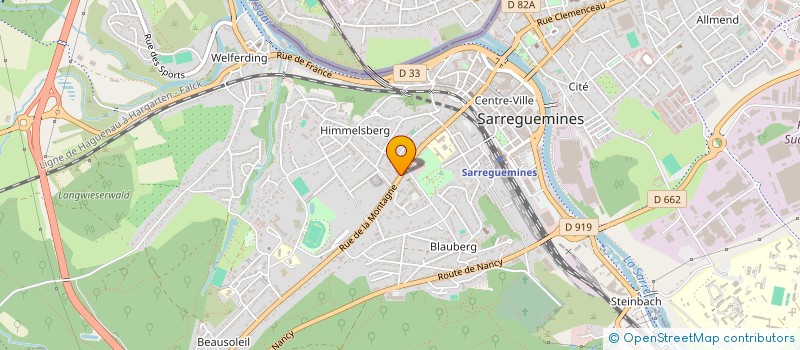 localisation de l'entreprise SELARL PHARMACIE SARREGUEMINES  SARREGUEMINES