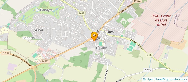 localisation de l'entreprise SELARL PHARMACIE SCLAFER  FONSORBES