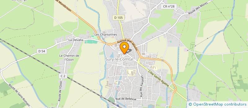 localisation de l'entreprise SELARL PHARMACIE SEGUIN à SURY-LE-COMTAL