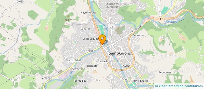 localisation de l'entreprise SELARL PHARMACIE TALOBRE II à SAINT-GIRONS