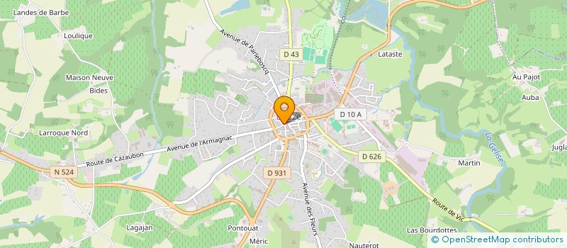 localisation de l'entreprise SELARL PHARMACIE TERRAUBE  EAUZE