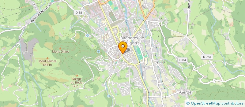 localisation de l'entreprise SELARL PHARMACIE THERMALE à BAGNERES-DE-BIGORRE