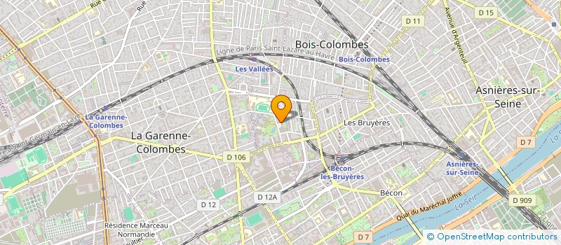 localisation de l'entreprise SELARL PHARMACIE THIBEAUD à BOIS-COLOMBES