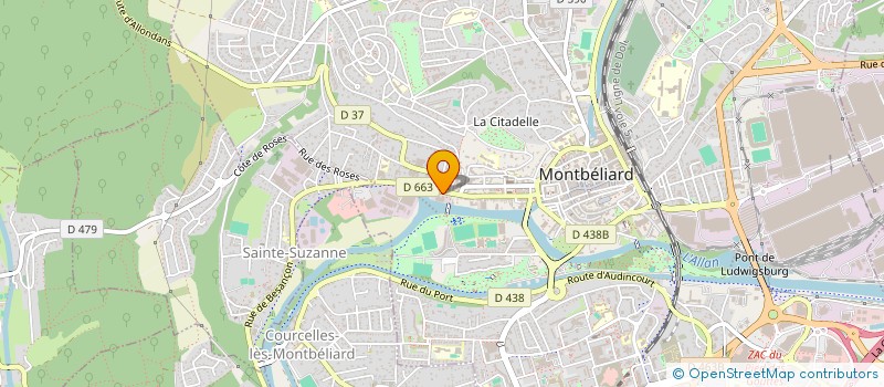 localisation de l'entreprise SELARL PHARMACIE VAUDOIS  MONTBELIARD