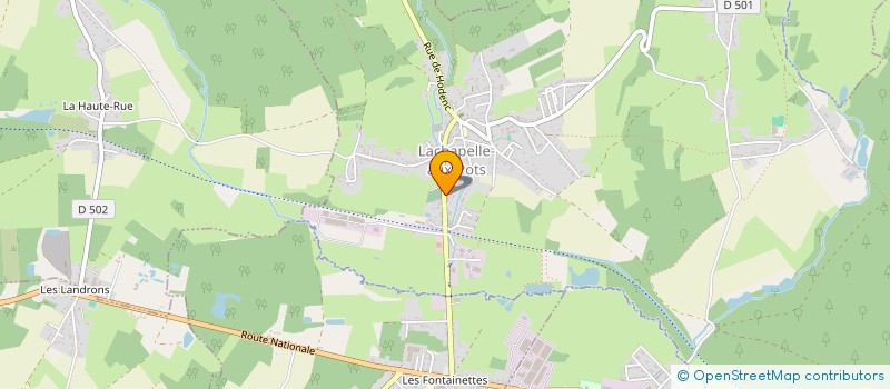 localisation de l'entreprise SELARL PHARMACIE VERBRIGGHE-CLEMENT PEPIN  LACHAPELLE-AUX-POTS