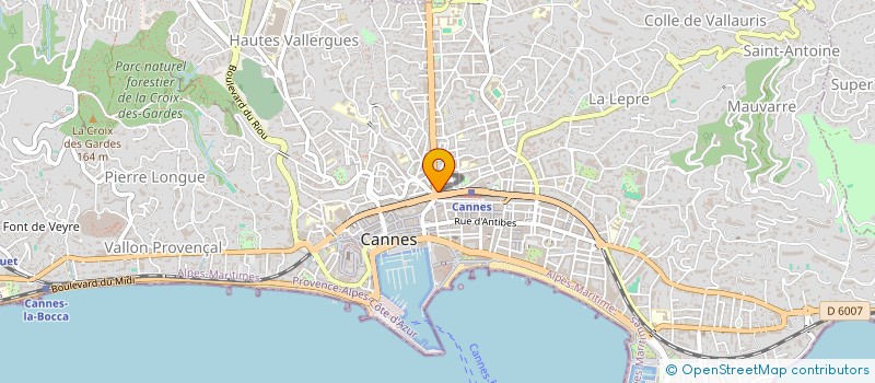 localisation de l'entreprise SELARL PHARMACIE VERDEAUX à CANNES