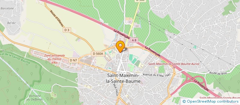 localisation de l'entreprise SELARL PHARMACIE VIELLEDENT  SEILLONS SOURCE D'ARGENS