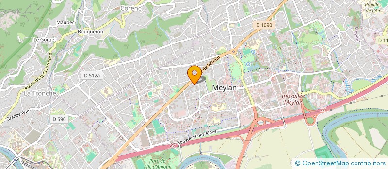 localisation de l'entreprise SELARL PHILIPPE MOUNIER  MEYLAN