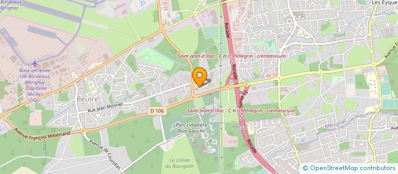 localisation de l'entreprise SELARL PIERRE ABADIE  MERIGNAC