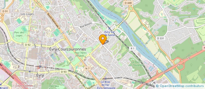 localisation de l'entreprise SELARL PIERRE BAILLY  EVRY-COURCOURONNES