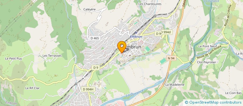 localisation de l'entreprise SELARL PLAZY-MICHAUD AURELIE  EMBRUN