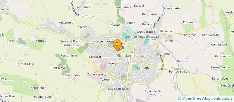 localisation de l'entreprise SELARL PLOUDALMEDENTS  PLOUDALMEZEAU