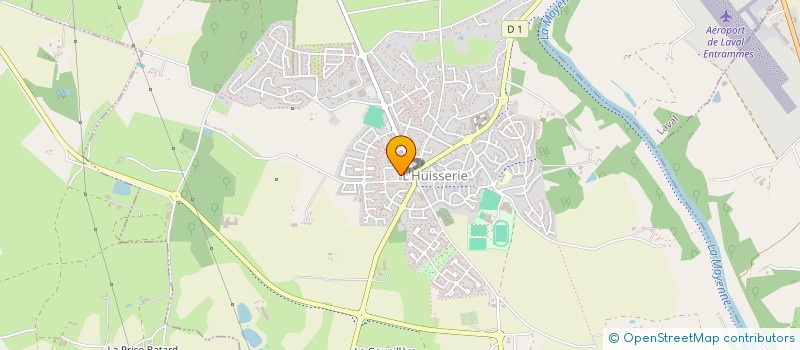 localisation de l'entreprise SELARL PLUSQUELLEC THIBAULT  L'HUISSERIE