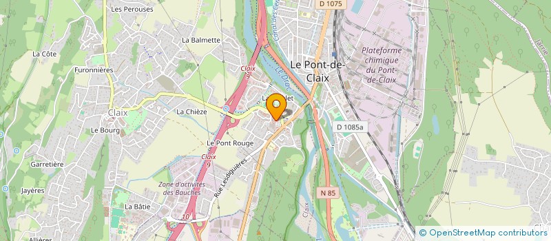 localisation de l'entreprise SELARL PONT ROUGE à CLAIX